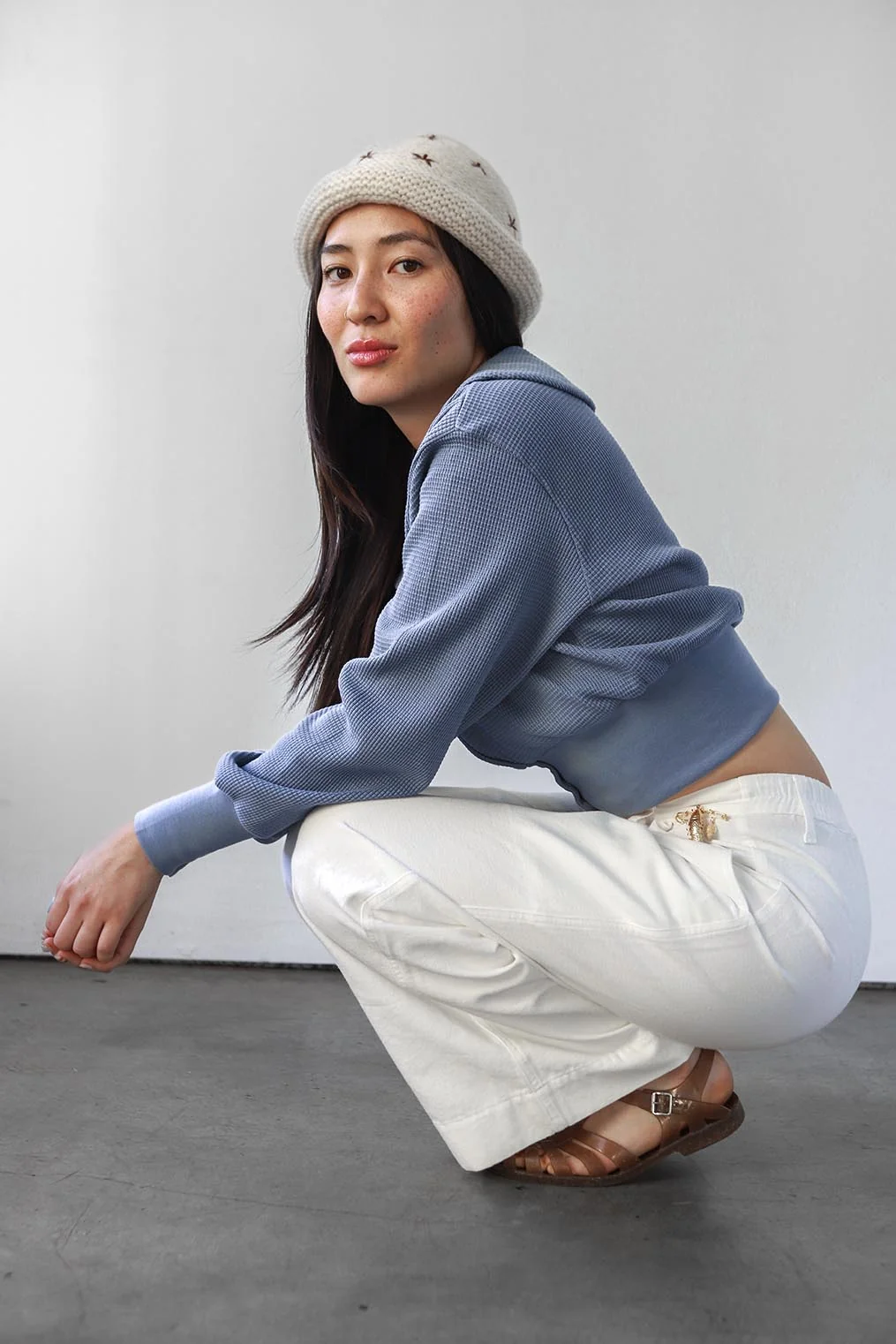 Waffle Sailor Cardigan - Image 8